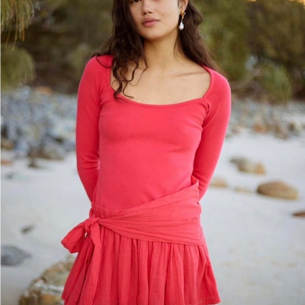 NWT Free People (Free-est) Lexi Drop Waist Mini Dress